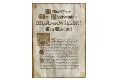 Lot 372 - Munich Honour Document.- Manuscript...