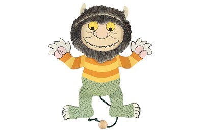 Lot 484 - Sendak (Maurice) Moishe, wooden hand-painted...
