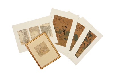 Lot 550 - JAPANESE WOODBLOCK PRINTS BY KORYUSAI AND HIROSADA.