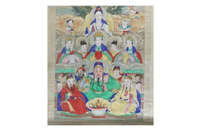 Lot 466 - Japanese School.- Hand-painted Japanese Shunga...