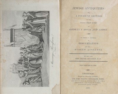 Lot 390 - Judaica.- Jennings (David) Jewish Antiquities:...