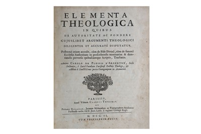 Lot 395 - Theology.- Culverwell (Nathaniel) An elegant...