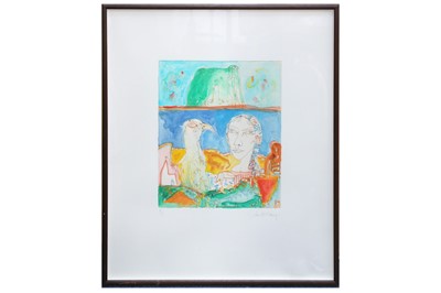 Lot 268 - JOHN BELLANY, R.A. (1942-2013) Bass Rock Idyll...