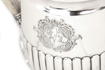 Lot 26 - A George III sterling silver coffee biggin /...