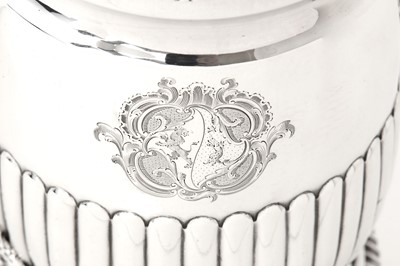 Lot 26 - A George III sterling silver coffee biggin /...