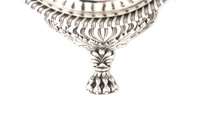 Lot 26 - A George III sterling silver coffee biggin /...
