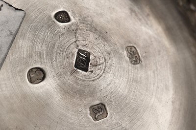 Lot 26 - A George III sterling silver coffee biggin /...