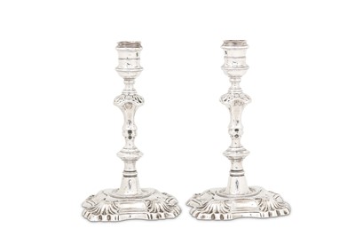 Lot 52 - A pair of George II sterling silver...