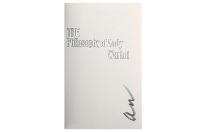Lot 441 - Warhol (Andy) The Philosophy of Andy Warhol...