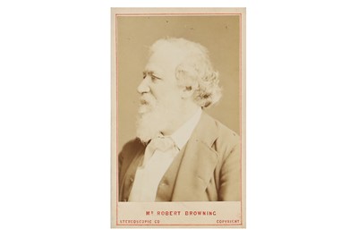 Lot 401 - Browning (Robert) Carte-de-visite albumen...
