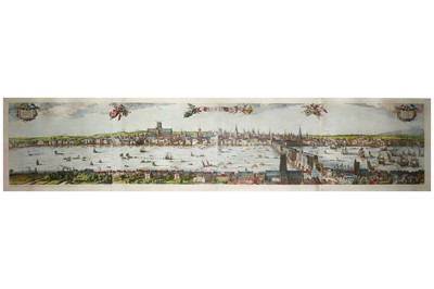 Lot 584 - Visscher (Claes Jansz, after) View of London......