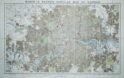 Lot 541 - Mason & Payne’s Popular Map of London, highly...