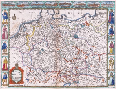 Lot 575 - Speed (John) A Newe Mape of Germany, includes...