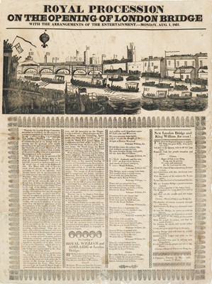 Lot 448 - Broadside.- Catnach (James) Royal Procession...