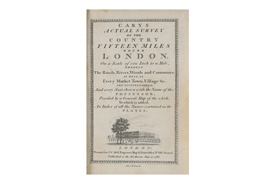 Lot 512 - Cary (John) Cary’s Actual Survey of the...