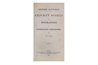 Lot 606 - Cricket.- Lillywhite (Frederick) Cricket...