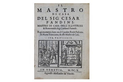 Lot 307 - Gastronomy & Home Economics.- [Scappi...