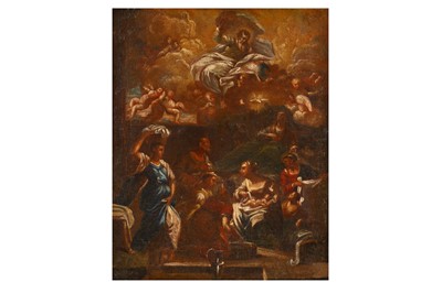 Lot 6 - ITALIAN SCHOOL (18TH CENTURY) The birth of the...