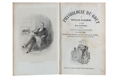 Lot 308 - Gastronomy.- Brillat-Savarin (Jean-Anthelme)...