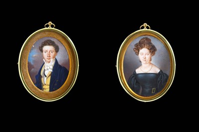 Lot 12 - CONTINENTAL SCHOOL (CIRCA 1830) A pair of...