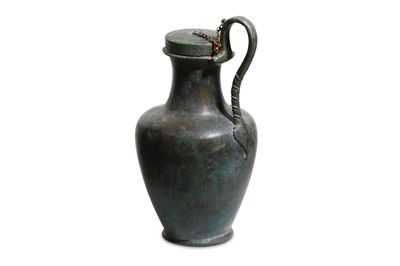 Lot 87 - A ROMAN BRONZE OINOCHOE Circa 1st - 3rd...