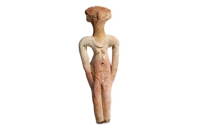 Lot 5 - AN EGYPTIAN TERRACOTTA HYKSOS CONCUBINE FIGURE...
