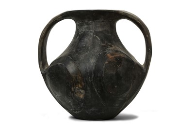Lot 187 - A CHINESE BLACK POTTERY JAR, LIFAN. Han...