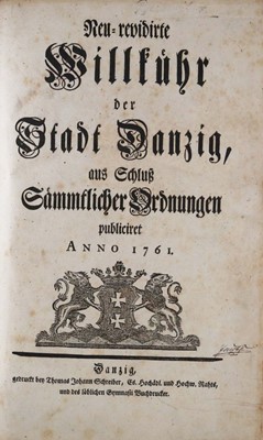 Lot 305 - Danzig.- [Schreiber (Tomasz Jan)] Neu...