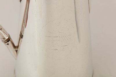 Lot 9 - An interesting George III sterling silver hot...