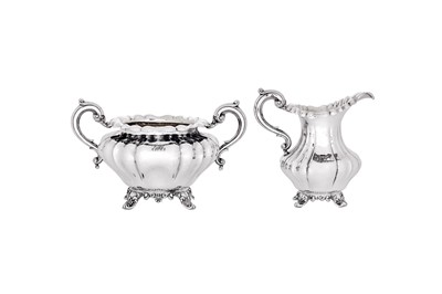 Lot 88 - An early Victorian sterling silver three-piece...